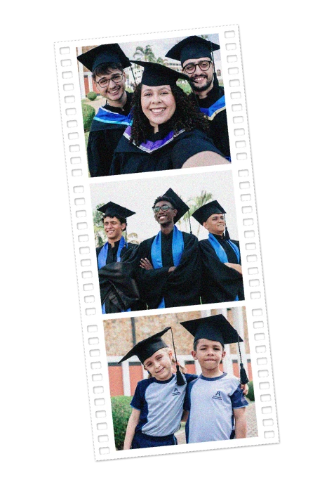 Fotos portrato de alunos se formando