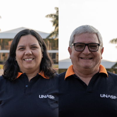 Preceptores Mariane Mateus e Daniel Fioramonte Costa